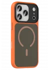 Mey İthalat®   iPhone 17 Pro Max Megane Magsafe Kapak - Turuncu