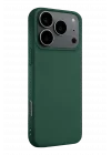 Mey İthalat®  Apple iPhone 17 Pro Max Nano içi Kadife Silikon - Koyu Yeşil