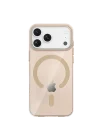Mey İthalat®   iPhone 17 Pro Max PC Blank Magsafe Kapak - Çöl Titanyum
