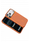 Mey İthalat®   iPhone 17 Pro Rush Magsafe Kapak - Turuncu