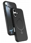 Mey İthalat®  Apple iPhone 17 Regal Magsafe Standlı Kapak - Siyah