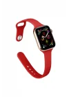 Mey İthalat®  Apple Watch 38mm Klasik Kordon - Kırmızı