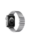 Mey İthalat®  Apple Watch 38mm KR404 Huks Kordon - Gümüş