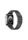 Mey İthalat®  Apple Watch 38mm KR404 Huks Kordon - Siyah