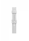 Mey İthalat®  Apple Watch 38mm KR408 Çizgili Silikon Kordon - Beyaz