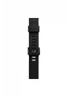 Mey İthalat®  Apple Watch 38mm KR408 Çizgili Silikon Kordon - Siyah