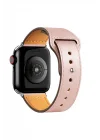 Mey İthalat®  Apple Watch 38mm KR415 Luaz Deri Kordon - Pembe