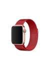 Mey İthalat®  Apple Watch 38mm Metal Mıknatıslı Kordon - Kırmızı