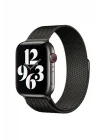 Mey İthalat®  Apple Watch 38mm Metal Mıknatıslı Kordon - Siyah