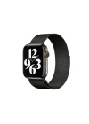 Mey İthalat®  Apple Watch 38mm Metal Mıknatıslı Kordon - Siyah