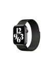 Mey İthalat®  Apple Watch 38mm Metal Mıknatıslı Kordon - Siyah