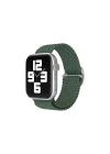 Mey İthalat®  Apple Watch 38mm Star Kordon - Benekli Koyu Yeşil