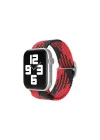 Mey İthalat®   Watch 38mm Star Kordon - Kırmızı-Siyah