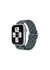 Mey İthalat®  Apple Watch 38mm Star Kordon - Zigzag Mavi-Yeşil