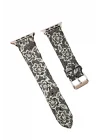 Mey İthalat®  Apple Watch 42mm Creeper Desenli Kordon - Siyah