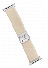 Mey İthalat®  Apple Watch 42mm Forest Kumaş Kordon - Krem
