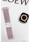 Mey İthalat®  Apple Watch 42mm Forest Kumaş Kordon - Lila