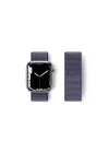 Mey İthalat®  Apple Watch 42mm Hasırlı Cırtcırtlı Kordon - Lacivert