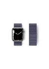 Mey İthalat®  Apple Watch 42mm Hasırlı Cırtcırtlı Kordon - Lacivert
