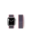 Mey İthalat®  Apple Watch 42mm Hasırlı Cırtcırtlı Kordon - Pembe