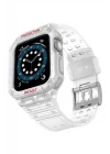 Mey İthalat®  Apple Watch 42mm KR401 Silikon Kordon - Şeffaf