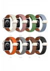 Mey İthalat®  Apple Watch 42mm KR414 Daks Deri Kordon - Koyu Yeşil
