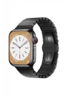 Mey İthalat®  Apple Watch 42mm KR416 Huks Kordon - Siyah