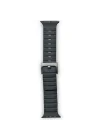 Mey İthalat®  Apple Watch 42mm Magnus Mıknatıslı Silikon Kordon - Siyah