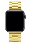 Mey İthalat®  Apple Watch 42mm Metal Baklalı Kordon - Gold