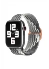 Mey İthalat®  Apple Watch 42mm Star Kordon - Gri-Siyah