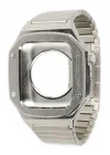 Mey İthalat®  Apple Watch 44mm KR409 Metal Kordon - Gümüş