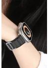 Mey İthalat®  Apple Watch Ultra 49mm Mountain Kordon - Siyah-Turuncu