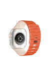 Mey İthalat®  Apple Watch Ultra 49mm Wowen Kordon - Turuncu