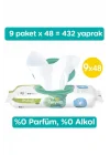 Mey İthalat®   Aqua Pure Islak Havlu Mendil 9Lu 432 Yaprak