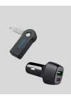 Mey İthalat® Araç İçi Bluetooth Müzik Kiti + Type-C PD Araç Şarjı Seti