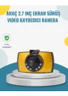 Mey İthalat® Araç İçi HD DVR Kamera G Sensor ve Hareket Algılama Özellikli