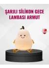 Mey İthalat® Armut Gece Lambası USB Şarjlı Ayarlanabilir LED Işık