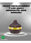 Mey İthalat® Aromaterapi Uyumlu 300 ml LED Işıklı Oda Kokusu Difüzörü