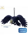 Mey İthalat® Asılabilir Lateks Kartal Dekor Süsü Siyah 17-18 cm