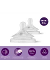 Mey İthalat®   Doğal Tepkili Natural Response 2Li Biberon Emziği No:4 3+ Ay