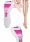Mey İthalat® Ayak Törpü Başlıklı Epilatör Aleti 4 Başlıklı Taşınabilir Şarjlı Epilasyon Cihazı