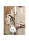 Mey İthalat® Kedi El Çantası Beyaz