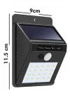 Mey İthalat® Bahçe Aydınlatması Güneş Enerjili Led Işık Lamba Sensörlü Dekoratif