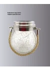 Mey İthalat® Bahçe ve Teras İçin Solar Cam Sarkıt LED Aydınlatma