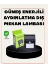 Mey İthalat® Bahçe ve Veranda İçin Güneş Paneli ile Otomatik Şarj Olan LED Duvar Lambası