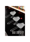 Mey İthalat® Bar Süzgeci Bar Strainer 3 Boy Set 5 7 8 cm