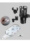 Mey İthalat® Bardak Tutucu ve Manyetik LED Ambiyans Işığı 2’li Set