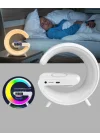 Mey İthalat® Başucu İçin Tasarlanmış Kablosuz Şarjlı Gece Lambası ve Bluetooth Ses Sistemi
