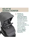 Mey İthalat®   Bellagio Bebek Arabası Black Satin