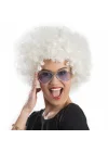 Mey İthalat® Beyaz Renk Kıvırcık Afro Bonus Peruk